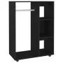 Schwarzer Kleiderschrank aus Holzwerkstoff, 80 x 40 x 110 cm von vidaXL, Kleiderschränke - Ref: Foro24-808514, Preis: 73,34 €...