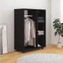 Black engineered wood cabinet 80x40x110 cm by vidaXL, Wardrobes - Ref: Foro24-808514, Price: 74,33 €, Discount: %