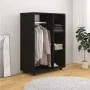Schwarzer Kleiderschrank aus Holzwerkstoff, 80 x 40 x 110 cm von vidaXL, Kleiderschränke - Ref: Foro24-808514, Preis: 73,34 €...