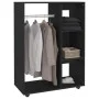Schwarzer Kleiderschrank aus Holzwerkstoff, 80 x 40 x 110 cm von vidaXL, Kleiderschränke - Ref: Foro24-808514, Preis: 73,34 €...
