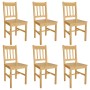 Dining chairs 6 units of pine wood by vidaXL, dining chairs - Ref: Foro24-271498, Price: 354,17 €, Discount: %