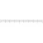 Garden fence with black steel hoop tips 15.3x0.8 m by vidaXL, fence panels - Ref: Foro24-277655, Price: 588,59 €, Discount: %