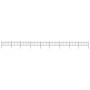 Gartenzaun mit schwarzen Stahlringspitzen 15,3 x 0,8 m von vidaXL, Zaunpaneele - Ref: Foro24-277655, Preis: 476,12 €, Rabatt: %