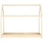 Estructura de cama infantil de madera maciza de pino 80x160 cm de vidaXL, Cunas y camas para niños - Ref: Foro24-283347, Prec...
