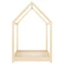 Solid pine wood children's bed frame 80x160 cm by vidaXL, Cribs and beds for children - Ref: Foro24-283347, Price: 142,50 €, ...