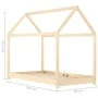 Solid pine wood children's bed frame 80x160 cm by vidaXL, Cribs and beds for children - Ref: Foro24-283347, Price: 142,50 €, ...