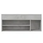 Concrete gray engineered wood shoe bench 105x30x45 cm by vidaXL, Shoe racks and shoe organizers - Ref: Foro24-808760, Price: ...