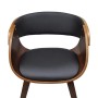 Esszimmerstühle, 4 Stück, gebogenes Holz, braunes Kunstleder von vidaXL, Essstühle - Ref: Foro24-270044, Preis: 672,43 €, Rab...
