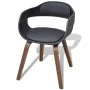 Esszimmerstühle, 6 Stück, gebogenes Holz, schwarzes Kunstleder von vidaXL, Essstühle - Ref: Foro24-271950, Preis: 812,21 €, R...