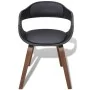 Esszimmerstühle, 6 Stück, gebogenes Holz, schwarzes Kunstleder von vidaXL, Essstühle - Ref: Foro24-271950, Preis: 812,21 €, R...
