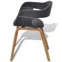 Esszimmerstühle, 6 Stück, gebogenes Holz, schwarzes Kunstleder von vidaXL, Essstühle - Ref: Foro24-271950, Preis: 812,21 €, R...