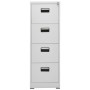 Aktenschrank aus hellgrauem Stahl 46x62x133 cm von vidaXL, Aktenschränke - Ref: Foro24-336279, Preis: 253,69 €, Rabatt: %