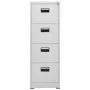 Light gray steel filing cabinet 46x62x133 cm by vidaXL, Filing cabinets - Ref: Foro24-336279, Price: 249,08 €, Discount: %