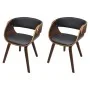 Dining chairs 2 pcs curved wood brown faux leather by vidaXL, dining chairs - Ref: Foro24-270043, Price: 360,69 €, Discount: %