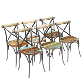 Esszimmerstühle 6 Einheiten recyceltes Massivholz von vidaXL, Essstühle - Ref: Foro24-274396, Preis: 752,98 €, Rabatt: %