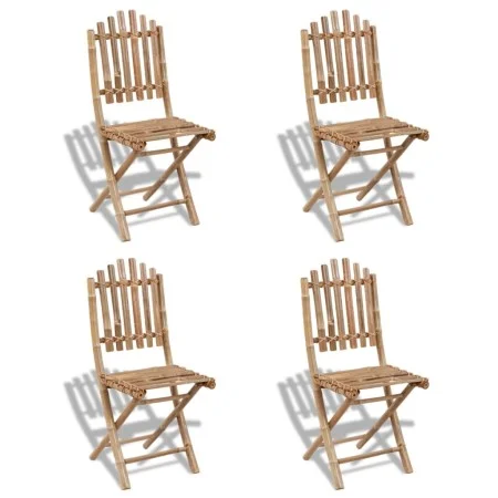Klappbare Gartenstühle 4 Einheiten aus Bambus von vidaXL, Gartenstühle - Ref: Foro24-271715, Preis: 206,91 €, Rabatt: %