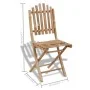 Klappbare Gartenstühle 4 Einheiten aus Bambus von vidaXL, Gartenstühle - Ref: Foro24-271715, Preis: 206,91 €, Rabatt: %