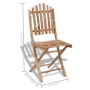 Klappbare Gartenstühle 4 Einheiten aus Bambus von vidaXL, Gartenstühle - Ref: Foro24-271715, Preis: 210,53 €, Rabatt: %