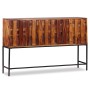Aparador de madera maciza de acacia 120x30x80 cm