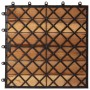 Baldosa de terraza patrón vertical 20 uds madera acacia 30x30cm by vidaXL, Floors and carpets - Ref: Foro24-271790, Price: 78...