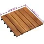 Baldosa de terraza patrón vertical 20 uds madera acacia 30x30cm de vidaXL, Suelos y moquetas - Ref: Foro24-271790, Precio: 76...