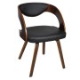Esszimmerstühle, 4 Stück, gebogenes Holz, braunes Kunstleder von vidaXL, Essstühle - Ref: Foro24-270039, Preis: 537,68 €, Rab...