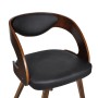 Esszimmerstühle, 4 Stück, gebogenes Holz, braunes Kunstleder von vidaXL, Essstühle - Ref: Foro24-270039, Preis: 537,68 €, Rab...