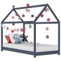 Children's bed frame solid gray pine wood 70x140 cm by vidaXL, Cribs and beds for children - Ref: Foro24-283352, Price: 101,1...