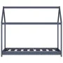 Children's bed frame solid gray pine wood 70x140 cm by vidaXL, Cribs and beds for children - Ref: Foro24-283352, Price: 101,1...
