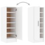 Mueble zapatero de aglomerado blanco 32x35x92 cm