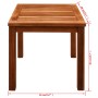 Lounger with table 2 units solid acacia wood and textilene by vidaXL, Loungers - Ref: Foro24-273752, Price: 310,00 €, Discoun...