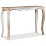 Mesa consola de madera maciza de acacia 110x40x76 cm