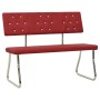 Rote Kunstlederbank 110 cm von vidaXL, Ess- und Küchenbänke - Ref: Foro24-325859, Preis: 119,02 €, Rabatt: %