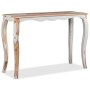 Mesa consola de madera maciza de acacia 110x40x76 cm