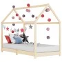 Estructura de cama infantil de madera maciza de pino 90x200 cm de vidaXL, Cunas y camas para niños - Ref: Foro24-283348, Prec...