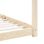 Kinderbettgestell aus massivem Zirbenholz 90x200 cm von vidaXL, Kinderbetten und Betten für Kinder - Ref: Foro24-283348, Prei...