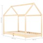 Kinderbettgestell aus massivem Zirbenholz 90x200 cm von vidaXL, Kinderbetten und Betten für Kinder - Ref: Foro24-283348, Prei...