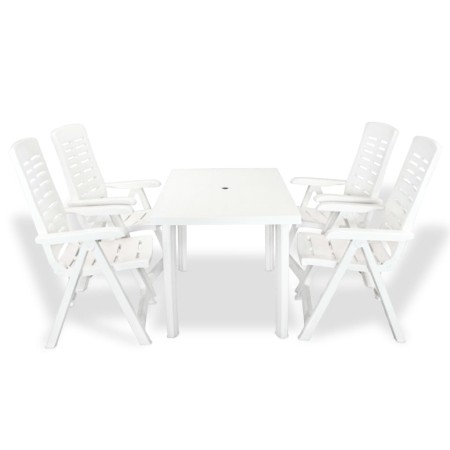 Gartenset 5-teilig aus weißem Kunststoff von vidaXL, Gartensets - Ref: Foro24-275074, Preis: 473,58 €, Rabatt: %