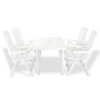 Gartenset 5-teilig aus weißem Kunststoff von vidaXL, Gartensets - Ref: Foro24-275074, Preis: 473,58 €, Rabatt: %