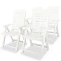 Gartenset 5-teilig aus weißem Kunststoff von vidaXL, Gartensets - Ref: Foro24-275074, Preis: 452,25 €, Rabatt: %