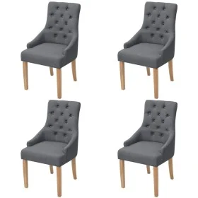 Dining chairs 4 units of dark gray fabric by vidaXL, dining chairs - Ref: Foro24-274423, Price: 502,03 €, Discount: %