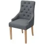 Esszimmerstühle 4 Einheiten aus dunkelgrauem Stoff von vidaXL, Essstühle - Ref: Foro24-274423, Preis: 501,57 €, Rabatt: %