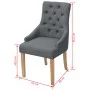 Sillas de comedor 4 unidades de tela gris oscuro de vidaXL, Sillas de comedor - Ref: Foro24-274423, Precio: 501,57 €, Descuen...