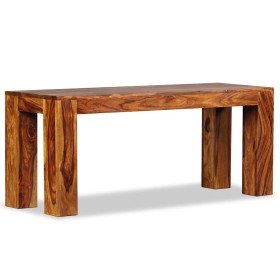 Banco de madera maciza de acacia 110x35x45 cm