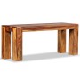 Banco de madera maciza de acacia 110x35x45 cm