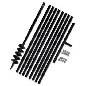 Taladro De Tierra Con Mango 100 mm Con Tubo De Extensión 9 M Acero by vidaXL, Helical augers - Ref: Foro24-270520, Price: 109...