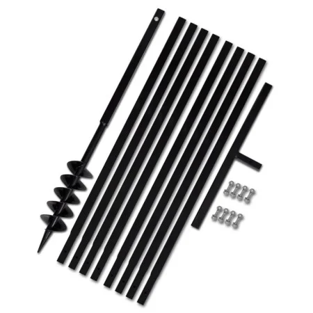 Taladro De Tierra Con Mango 100 mm Con Tubo De Extensión 9 M Acero by vidaXL, Helical augers - Ref: Foro24-270520, Price: 109...