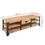 3-teiliges Wohnzimmermöbel-Set aus massivem Akazienholz von vidaXL, Wohnzimmermöbel-Sets - Ref: Foro24-274708, Preis: 478,52 ...