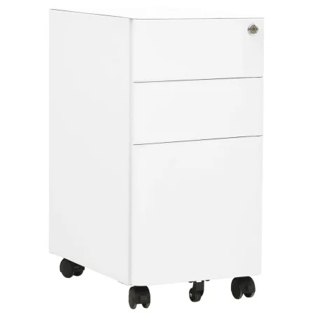 Mobile filing cabinet in white steel, 30x45x59 cm. by vidaXL, Filing cabinets - Ref: Foro24-335982, Price: 127,91 €, Discount: %
