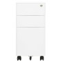 Mobiler Aktenschrank aus weißem Stahl 30x45x59 cm von vidaXL, Aktenschränke - Ref: Foro24-335982, Preis: 129,55 €, Rabatt: %